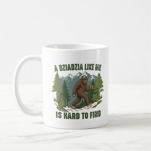 Mug Un Dziadzia comme moi est difficile à trouver drôl (Gauche)