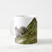 Mug Un écureuil souffle une bulle photo d'un animal (Devant gauche)