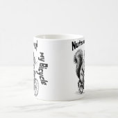 Mug Un écureuil sur un vélo cadeau aux amateurs de vél (Centre)