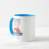 Mug Un employé de la poste retraité Mailman Gag cadeau (Devant gauche)