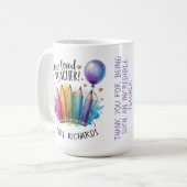 Mug Un enseignant aimé Cadeau de Merci personnalisé (Devant gauche)