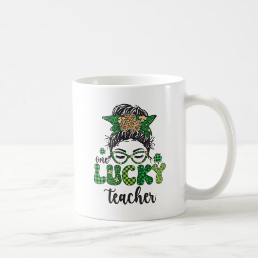 Mug Un enseignant chanceux - Saint-Patrick (Droite)
