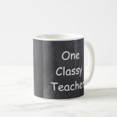 Mug Un enseignant classique Chalkboard Design Idée cad (Devant droit)
