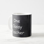 Mug Un enseignant classique Chalkboard Design Idée cad (Devant gauche)