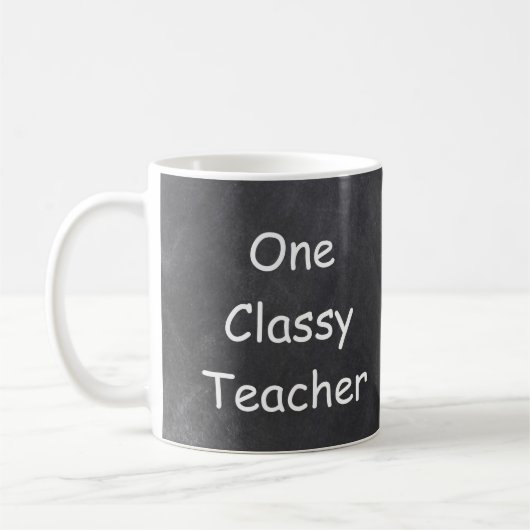 Mug Un enseignant classique Chalkboard Design Idée cad (Gauche)