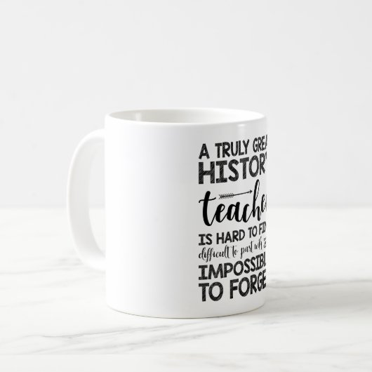 Mug Un Enseignant D'Histoire Vraiment Grand Est Diffic (Devant gauche)