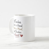 Mug Un enseignant prend la main, ouvre un esprit Perso (Devant gauche)