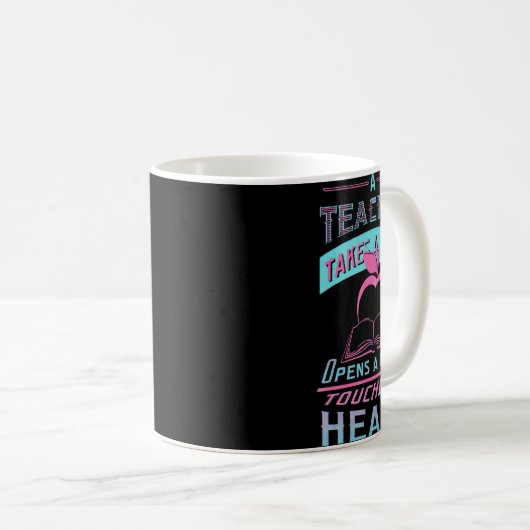 Mug Un Enseignant Prend Une Main Math Enseignant 1 (Devant droit)