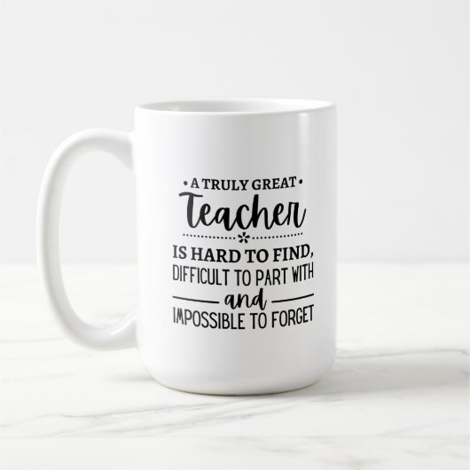 Mug Un enseignant vraiment grand (Gauche)