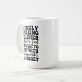 Mug Un enseignant vraiment incroyable est difficile à  (Devant gauche)