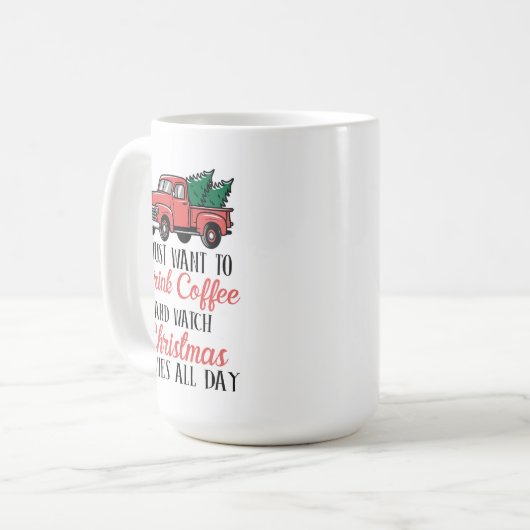 Mug Un esprit de Noël brillant dans une conception de (Devant gauche)