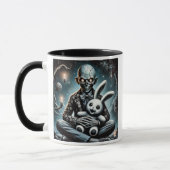 Mug Un être démoniaque avec son lapin blanc. (Gauche)