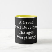 Mug Un excellent développeur React change tout – React (Centre)