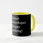Mug Un excellent développeur React change tout – React (Devant droit)