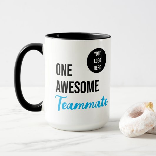 Mug Un excellent logo personnalisé pour camarade d'équ (Avec donut)