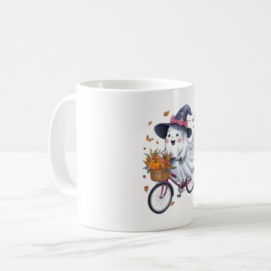 Mug Un fantôme à vélo (Devant gauche)