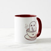 Mug Un fantôme dans une Tea-up (Devant droit)