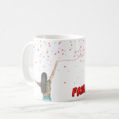 Mug « Un fil. Un cœur. À jamais connectées. » (Devant gauche)