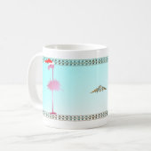 Mug Un Flamant rose rose de Noël (Devant gauche)