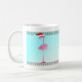 Mug Un Flamant rose rose de Noël (Gauche)