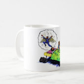 Mug un gars heureux et amusant reçoit un traitement re (Devant gauche)