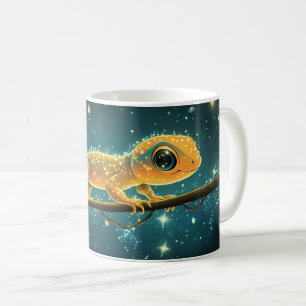 Mug Un gecko stylisé et lumineux, conçu de manière cré