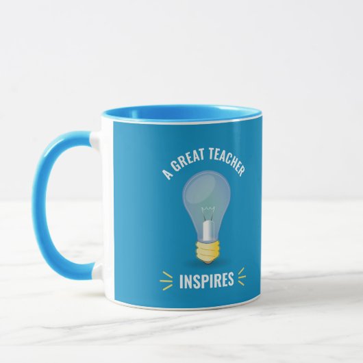 Mug Un grand enseignant inspire la motivation de l'amp (Gauche)
