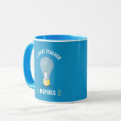 Mug Un grand enseignant inspire la motivation de l'amp (Devant gauche)