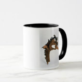Mug Un griffon tenant un cerf commun dans son bec (Devant droit)