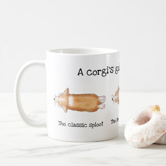 Mug Un guide de corgi pour le déploiement de drôles de (Avec donut)