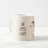 Mug Un hérisson par jour une pomme (Devant gauche)