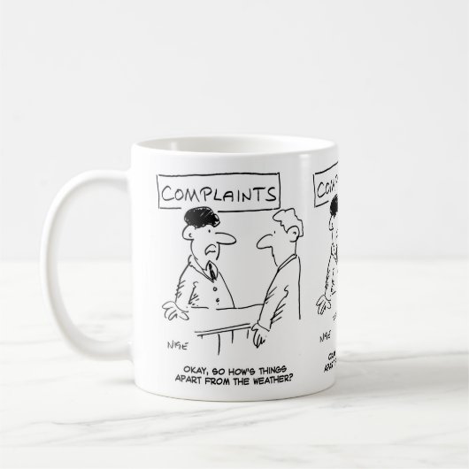 Mug Un homme au bureau des plaintes (Gauche)