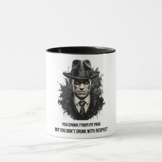 Mug Un homme mafieux en casquette noir