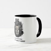 Mug Un homme mafieux en casquette noir (Devant droit)