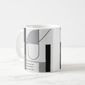 Mug Un image abstraite style années 70 sur un mug. (Devant gauche)