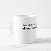 Mug Un investissement dans les knowledgealways paye le (Devant gauche)