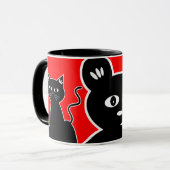 Mug Un jeu de bande dessinée de chat et de souris (Devant gauche)