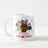 Mug Un joli caricature de Noël pour les chiens de Noël (Gauche)