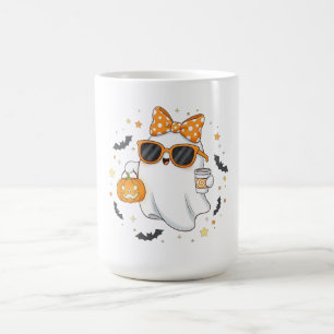 Mug Un joli fantôme d'Halloween avec Citrouille