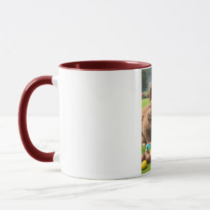 Mug Un Joli Lapin De Pâques Avec Lunettes