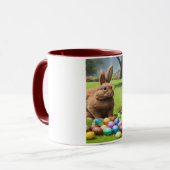 Mug Un Joli Lapin De Pâques Avec Lunettes (Devant gauche)