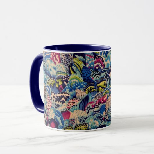 Mug Un joli Philip Jacobs en tissu de papillon d'aile  (Devant gauche)