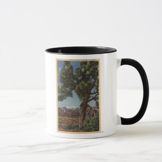Mug Un joshua palmier en fleurs dans le désert califor (Droite)