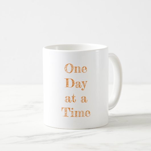 Mug Un jour à la fois Récupération Motivationnelle Typ (Devant droit)