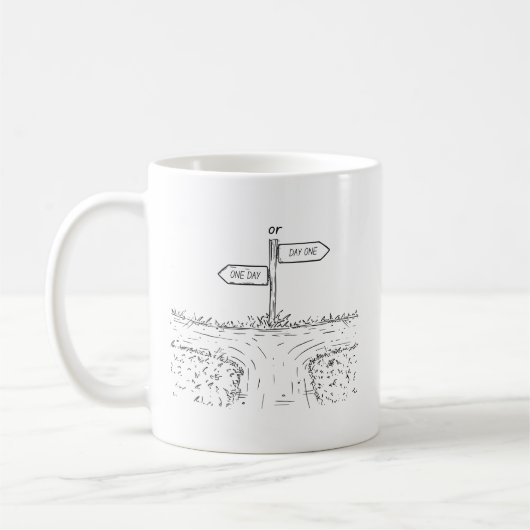 Mug Un jour ou un jour une boue de motivation (Gauche)