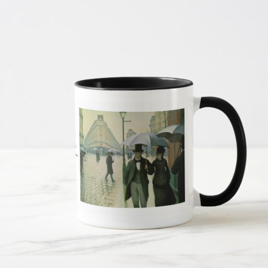 Mug Un jour pluvieux à Paris par Gustave Caillebotte (Droite)