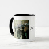 Mug Un jour pluvieux à Paris par Gustave Caillebotte (Devant gauche)