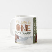 Mug Un Joyeux Camper Ours Des Bois Anniversaire (Devant gauche)