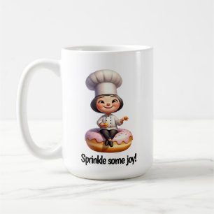 Mug Un joyeux chef pâtissier Posing pour la caméra