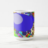 Mug Un joyeux dessin de vaisseau spatial (Centre)